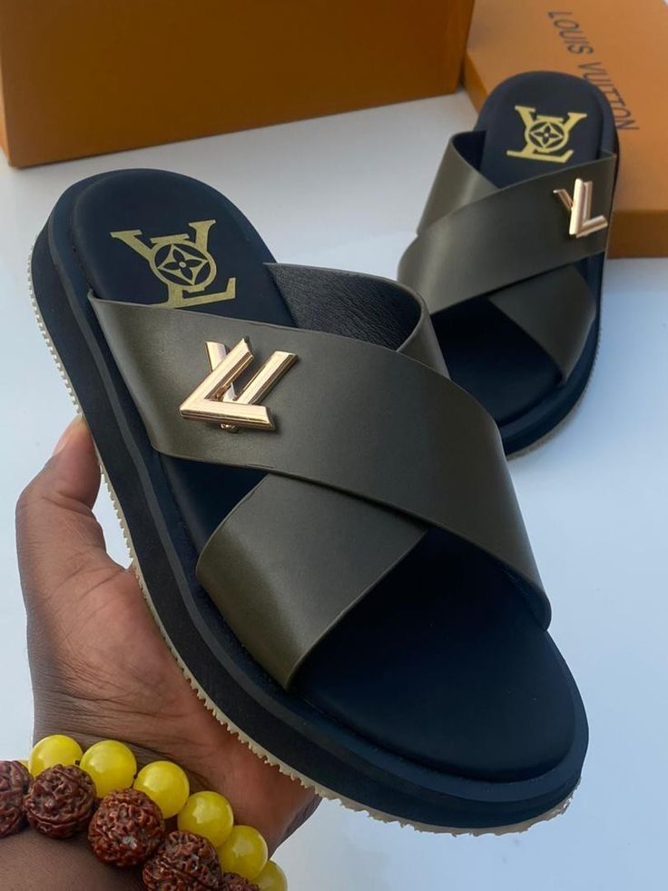 Black Leather Sandals