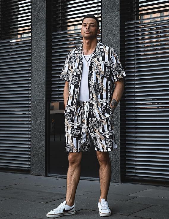 Mens Hawaiian Shirt and Shorts